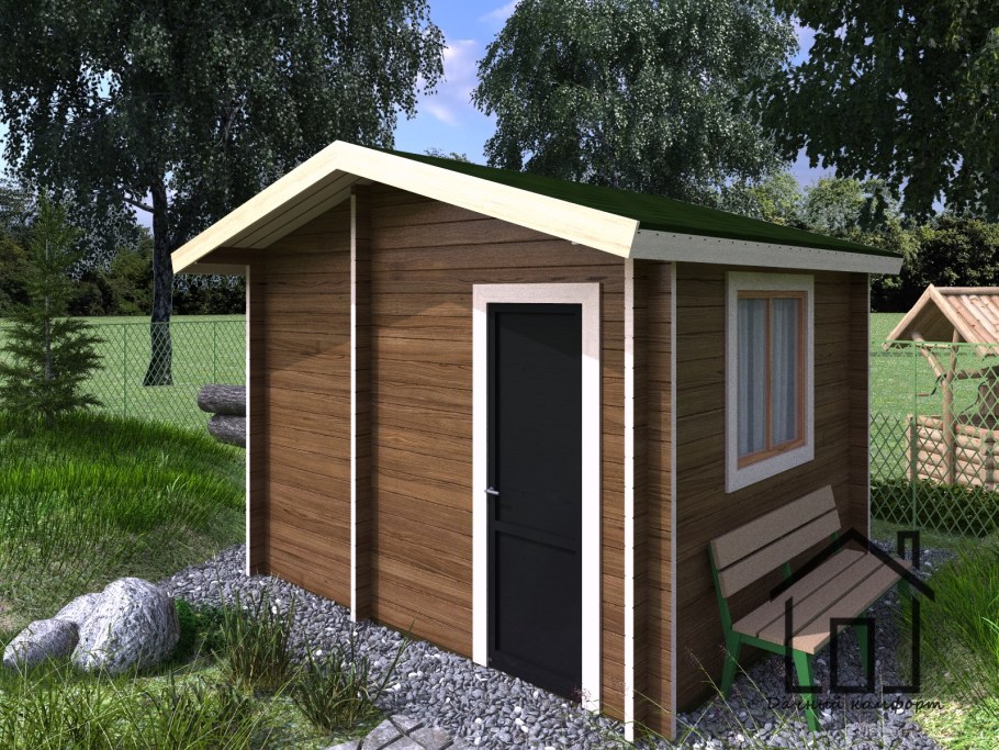 Хозблок с дровником 5х2 односкатный