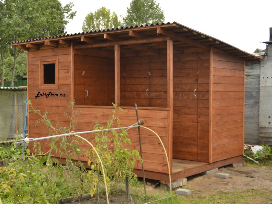 Хозблок 3 в1 душ туалет и сарай