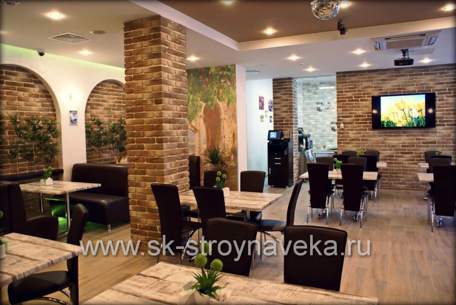 Отделка кафе