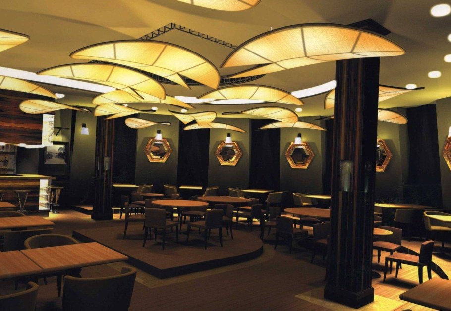 Отделка кафе