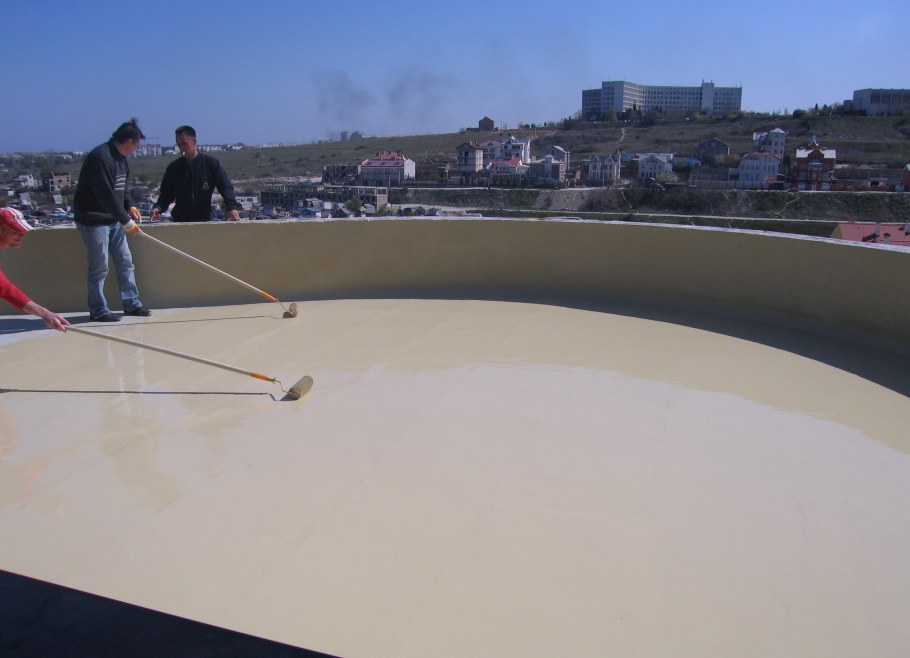 Уличный наливной пол