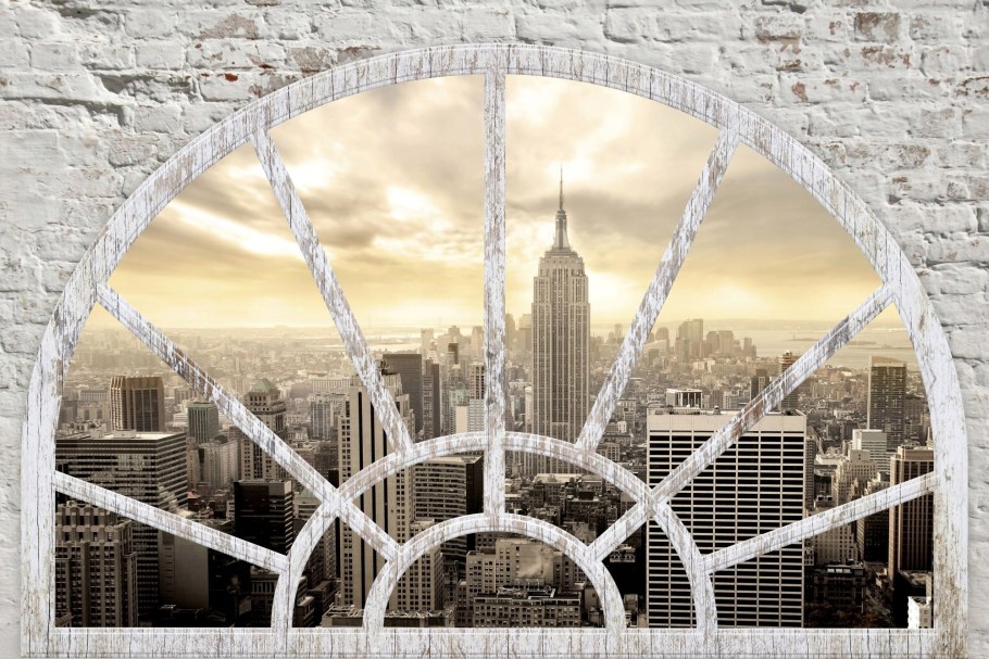 Фотообои для стен Бруклинский мост в интерьере