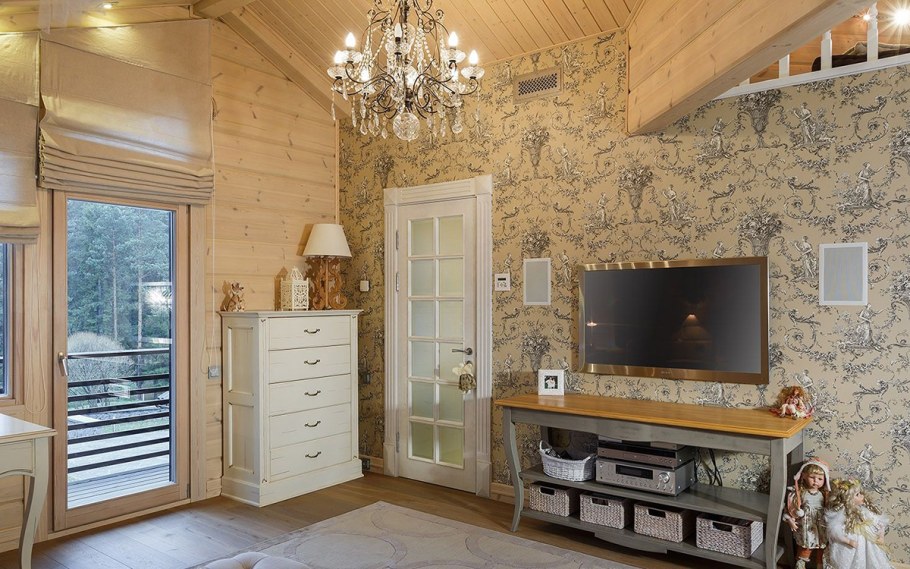 Светлая вагонка в интерьере