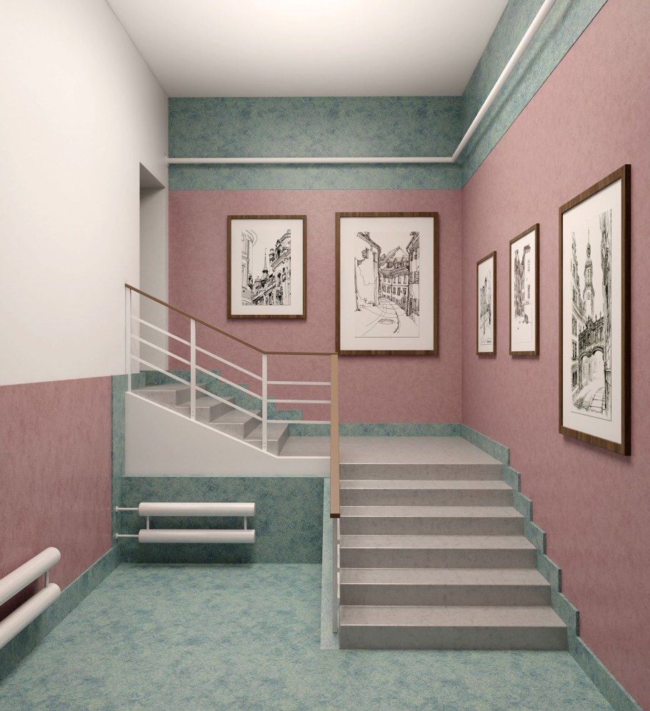 Декоративная плитка в коридоре