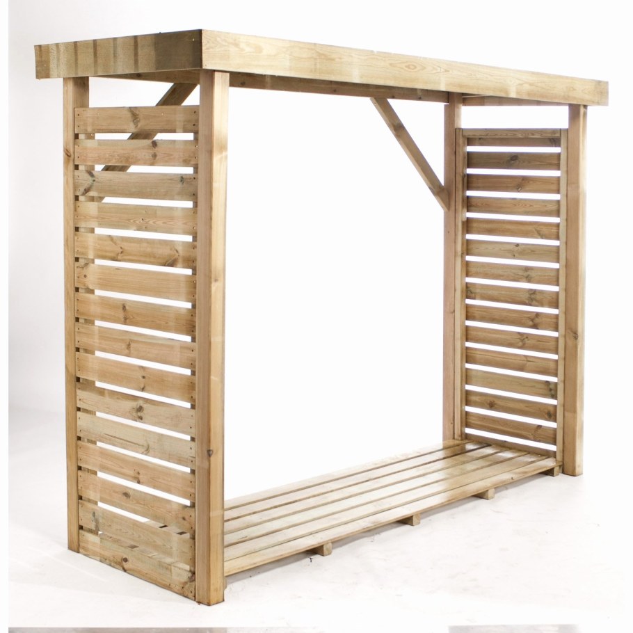 Деревянный стеллаж гардероб