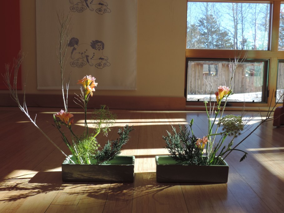 Японская экибана в интерьере