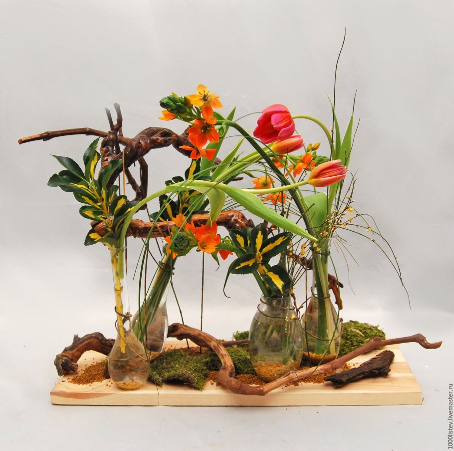 Экибана из овощей и фруктов