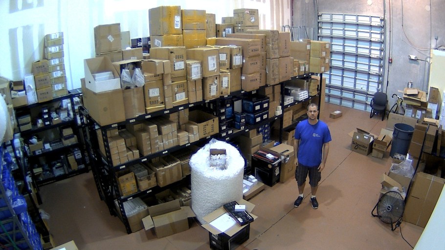 Видеонаблюдение на складе