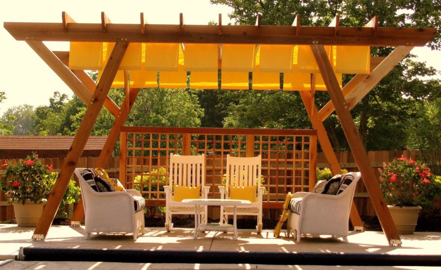 Навес из дерева