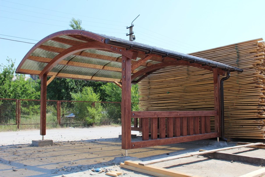 Навес из дерева