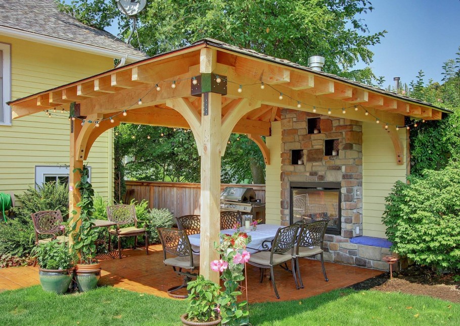 Садовая деревянная арка пергола аллея