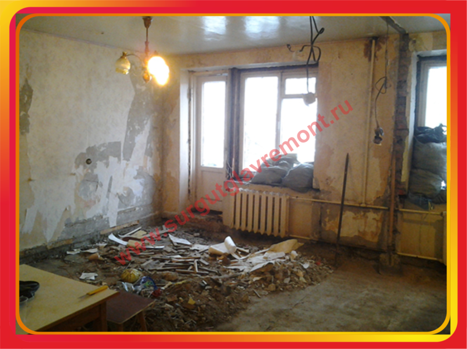Последовательность ремонта в комнате