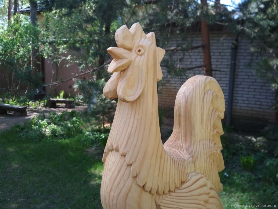 Фигуры из дерева для сада