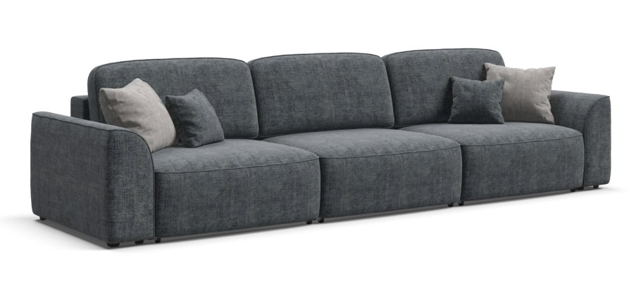 Диван Кинг серый шенилл