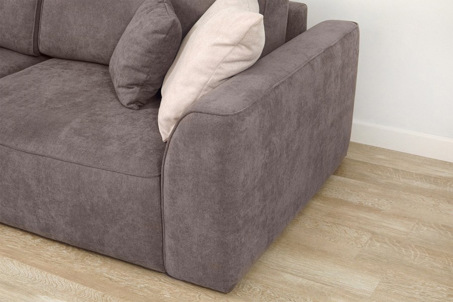 Диван King Max велюр ALKANTARA пепел