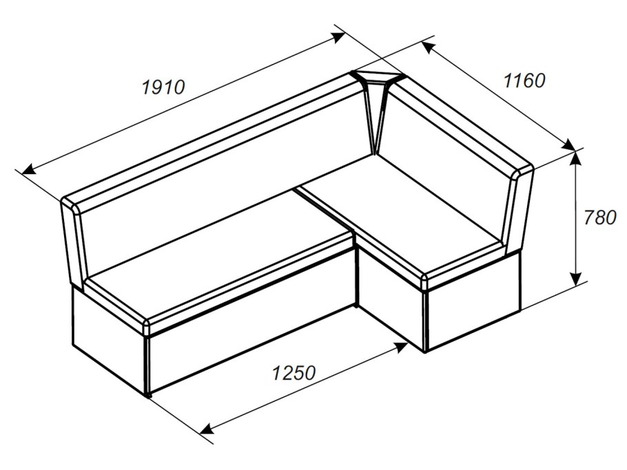 Диван Домино ТРИЯ