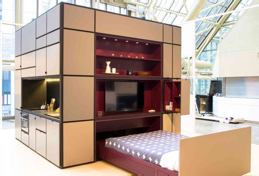 Многофункциональная мебель для маленькой квартиры шкаф