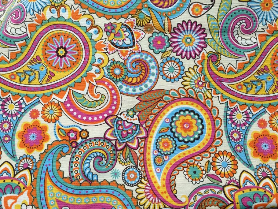 Принт огурцы пейсли