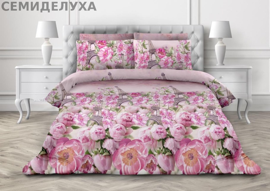 КПБ "Этель" евро 200х217см,240х260см,50х70см-2шт.,мако-сатин