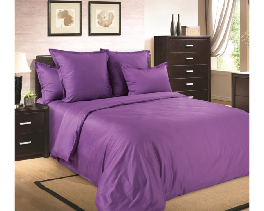 Постельное белье евростандарт letto pl51 70х70 см, перкаль