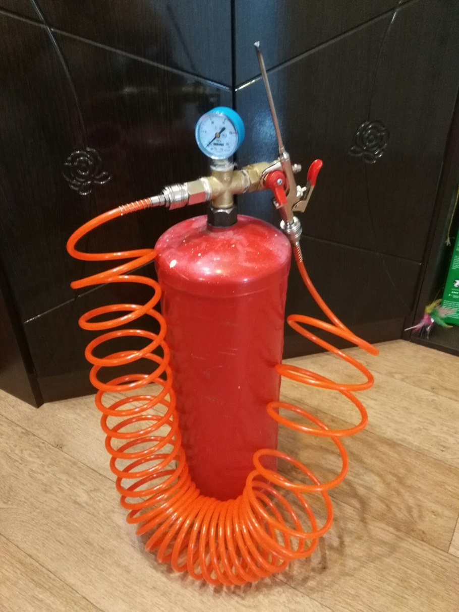 Ресивер из огнетушителя