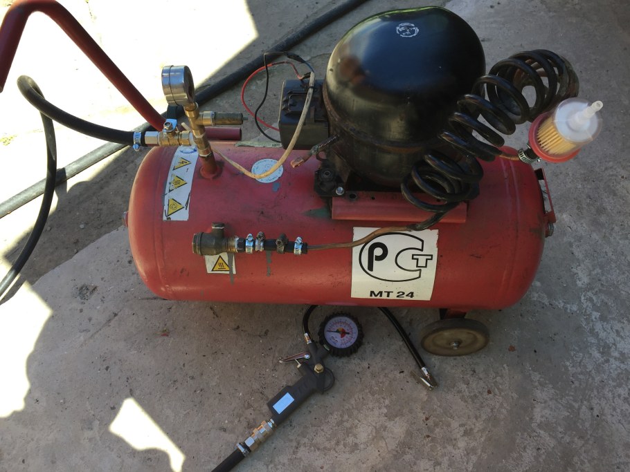 Компрессор из огнетушителя