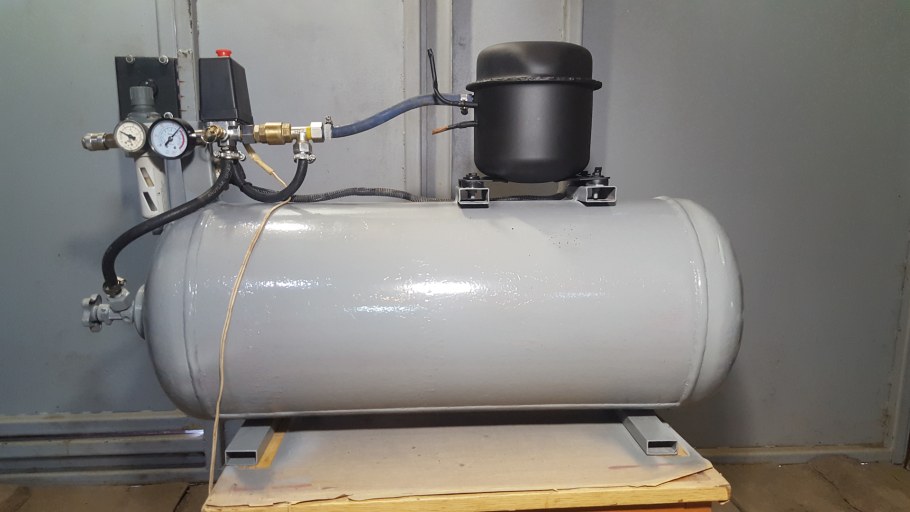 Ресивер из холодильного компрессора