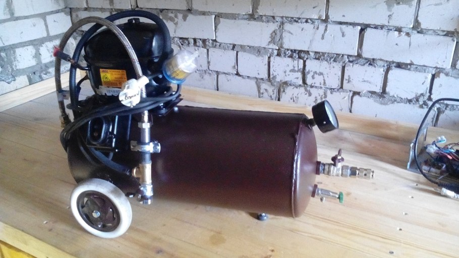 Компрессор из огнетушителя