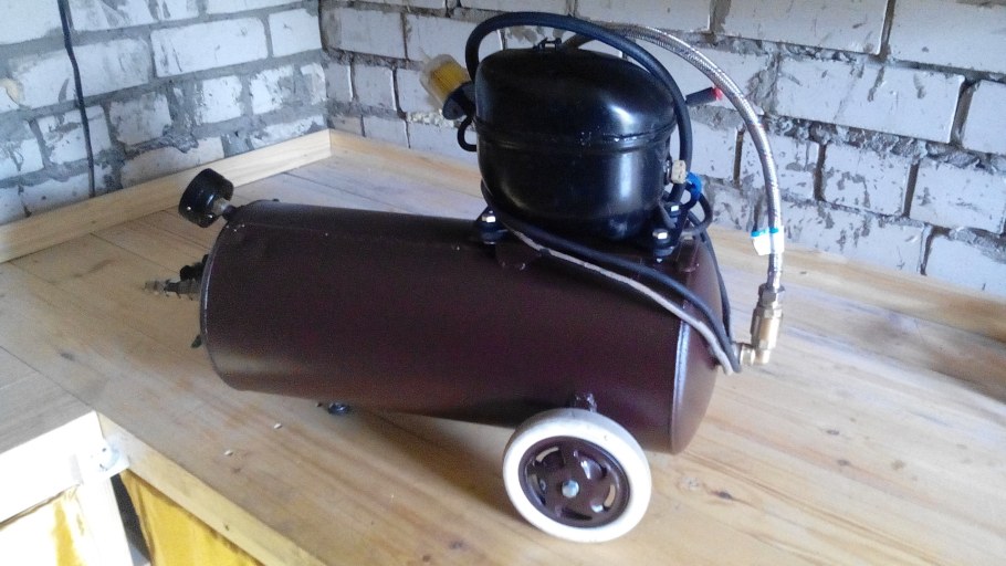 Компрессор воздушный электрический 220в самодельный