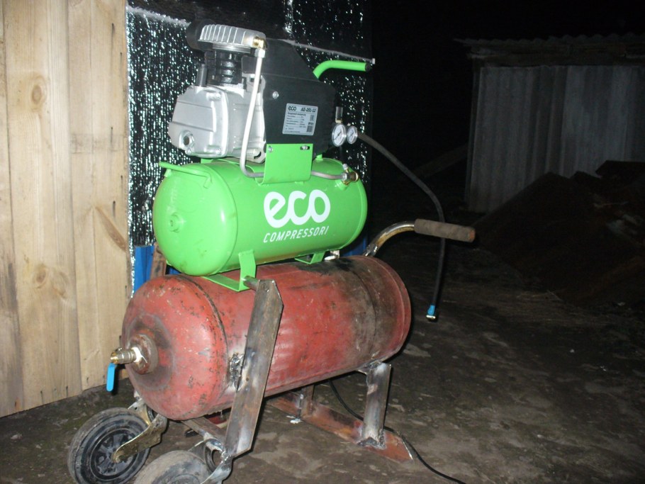 Ресивер из трубы для компрессора