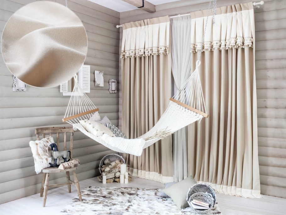 Шторы с бахромой в интерьере