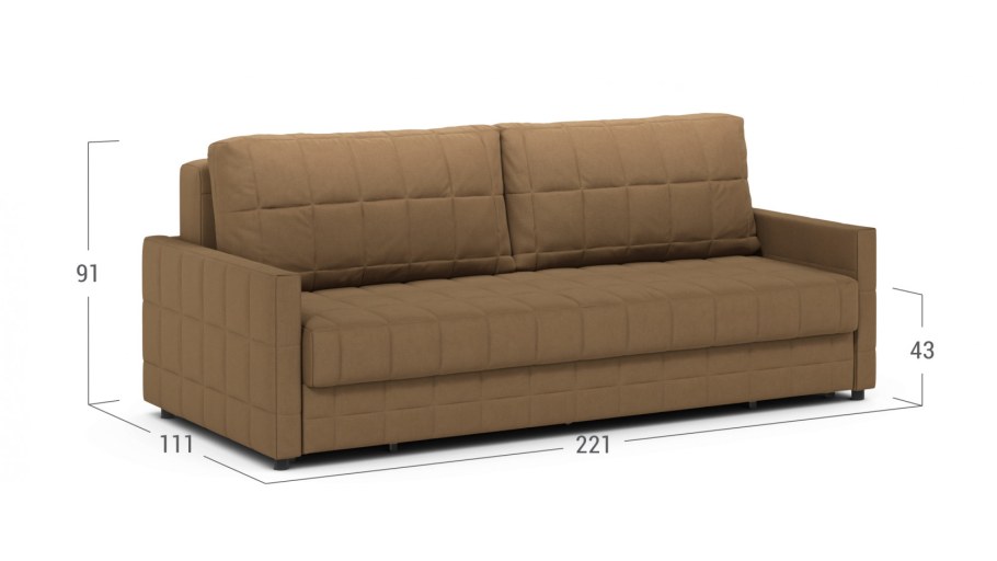 Диван-кровать уно, механизм еврокнижка тик-так, 217х96х88 см