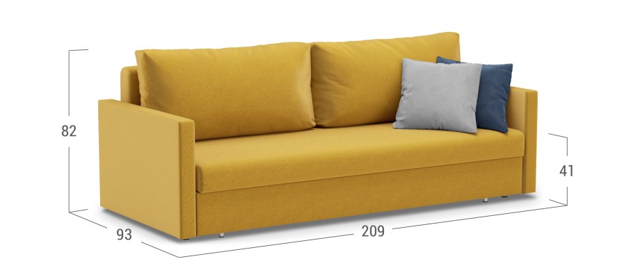 Диван прямой пантограф (тик-так) страйк 119