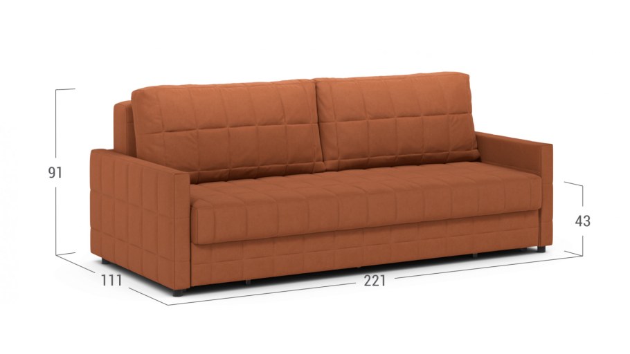 Диван прямой пантограф (тик-так)