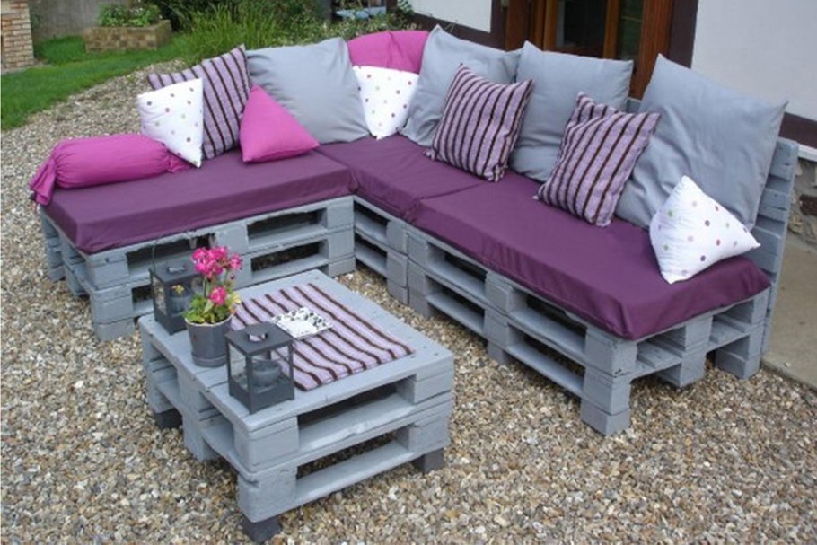 Садовая мебель из палетт