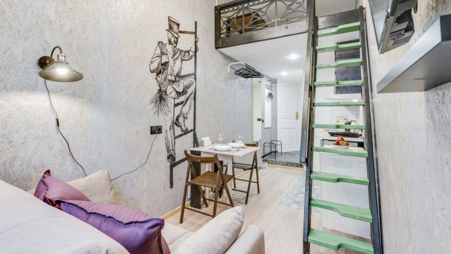 Двухуровневая квартира в скандинавском стиле