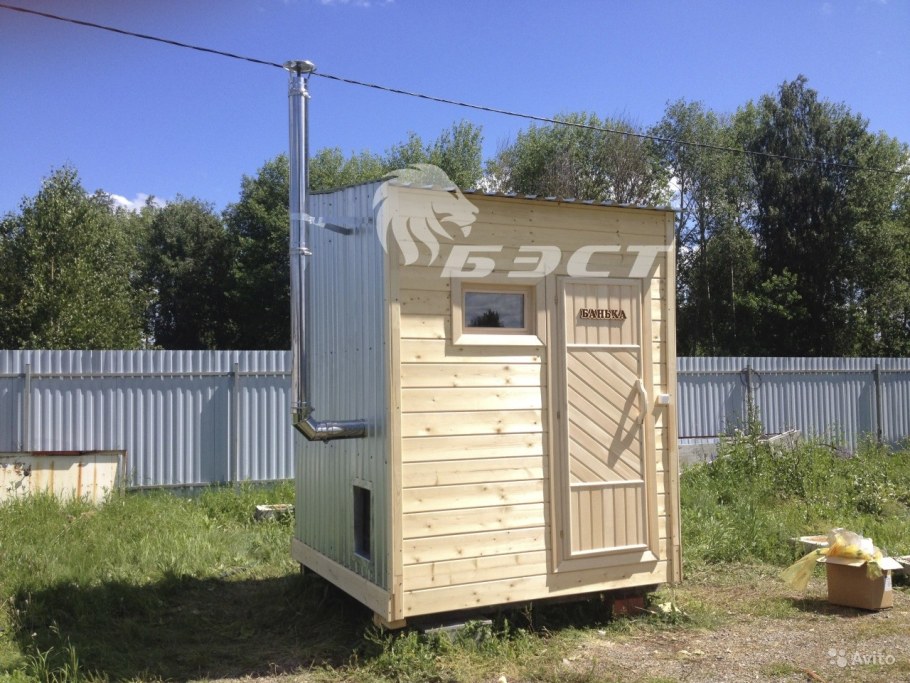 Каркасная мини баня 2х3