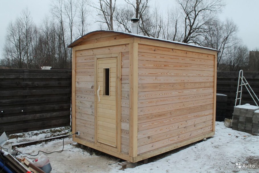Каркасная баня 2х2