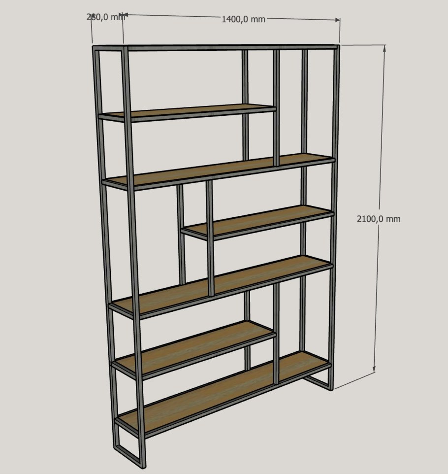 Стеллаж "лофт Симпл"