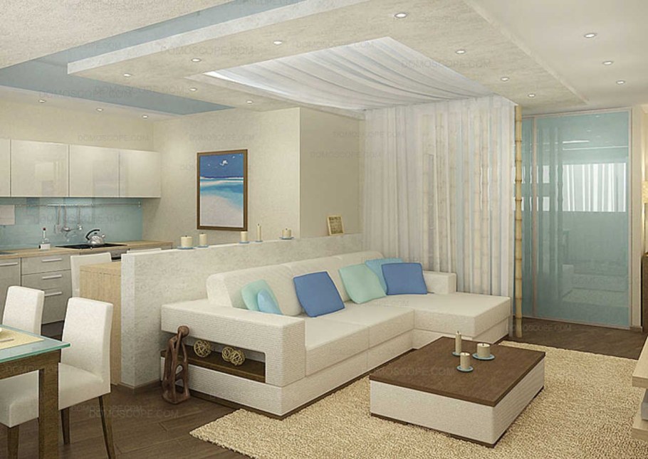 Кухня гостиная со спальным местом