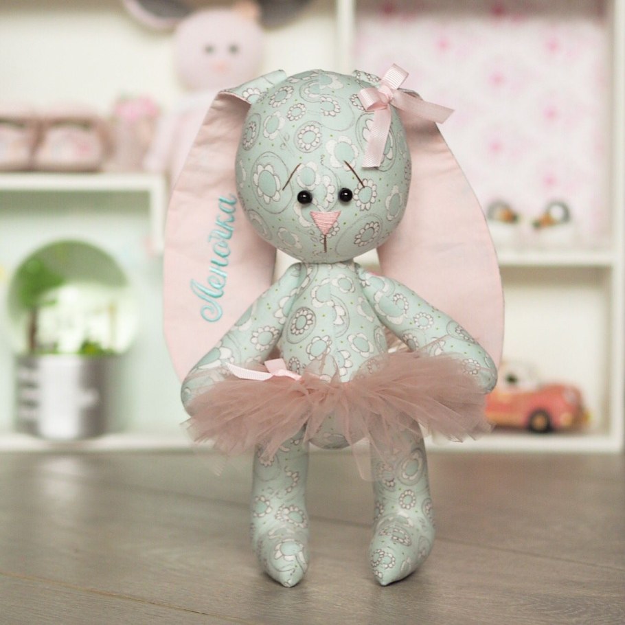 Интерьерные игрушки из льна