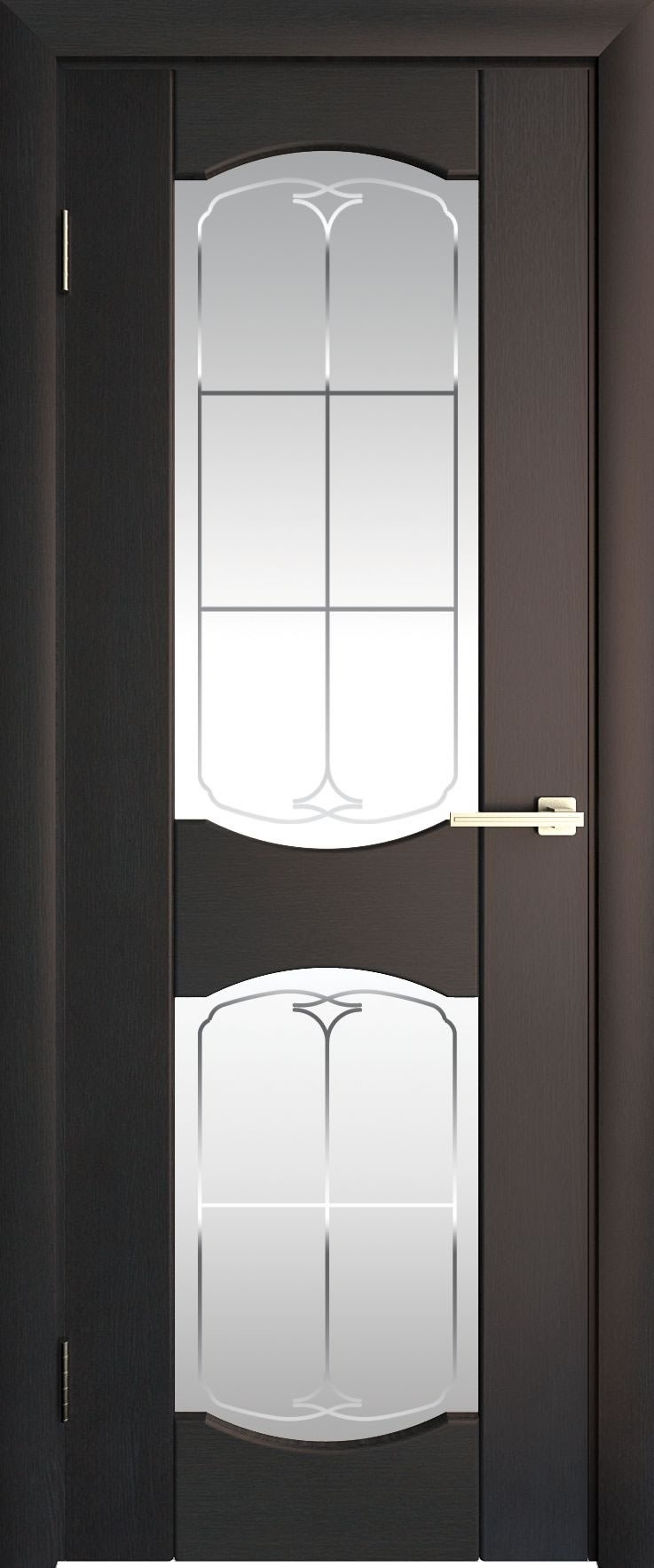 Дверь Роял 2 стекло черное