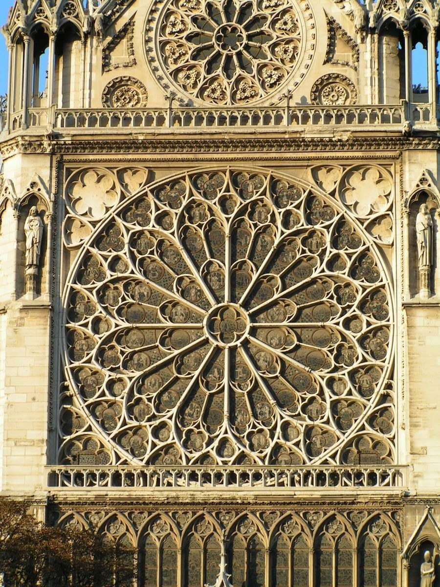 Собор Парижской Богоматери окна