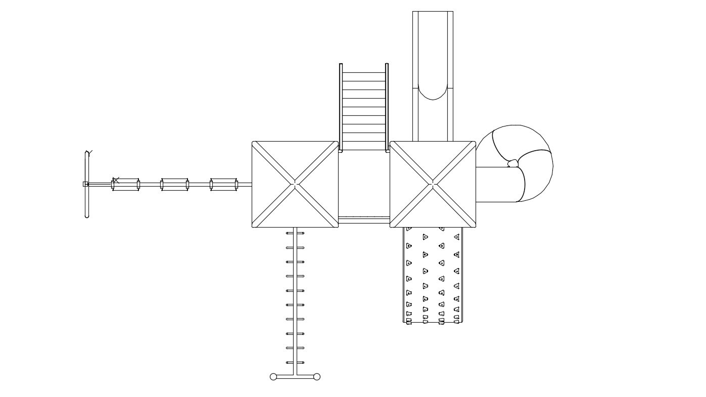 Детская площадка чертеж dwg