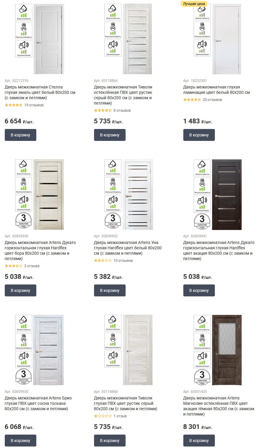 Двери Леруа Леруа Мерлен