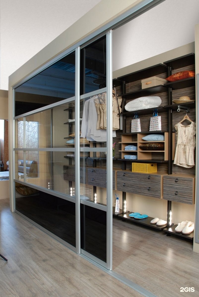 Спальня с проходной гардеробной