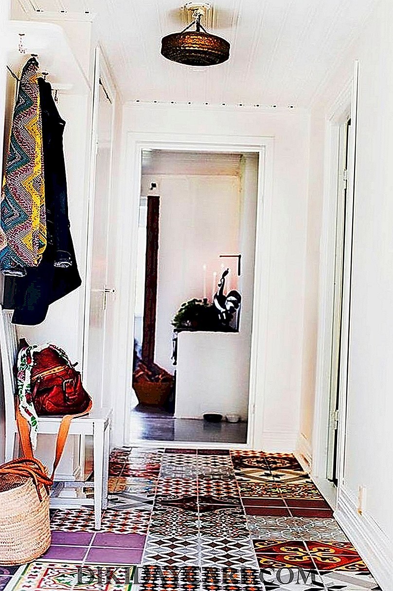 Прихожая в стиле Сканди бохо