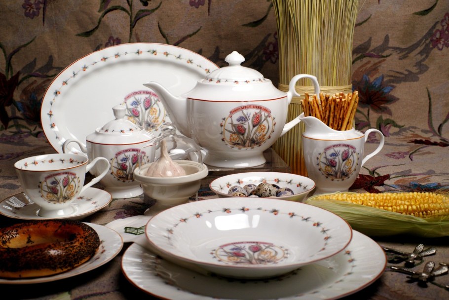 Столовый сервиз фарфор Прованс