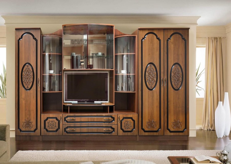 Гостиная Диал Эдвард-7 вариант-3 (ЛМДФ)