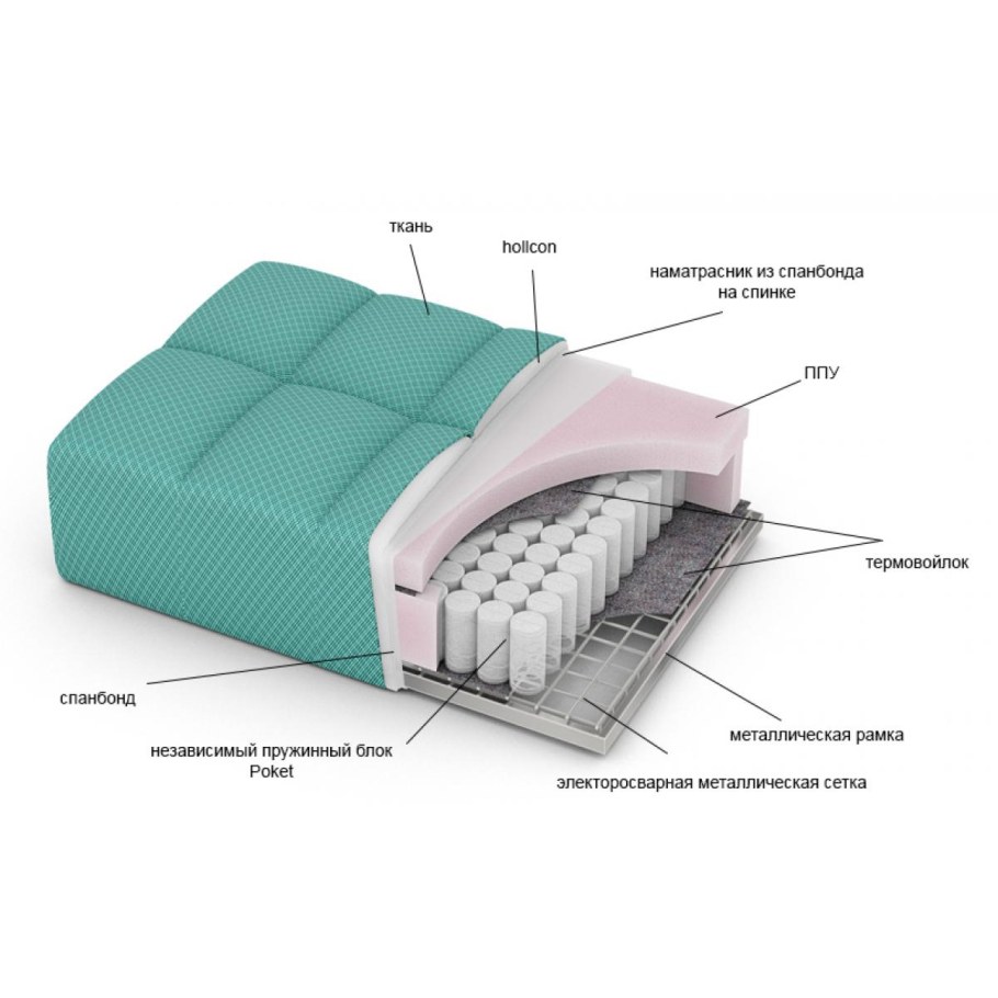 Диван Клэр Ладья аккордеон